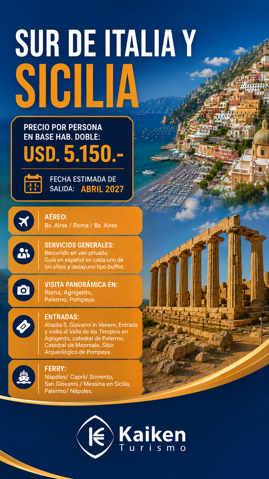 Viaje a Italia: Sur de Italia y Sicilia